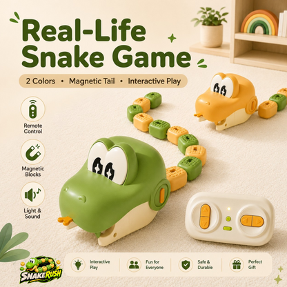 SnakeRush™ – Le serpent qui grandit en jouant  🐍
